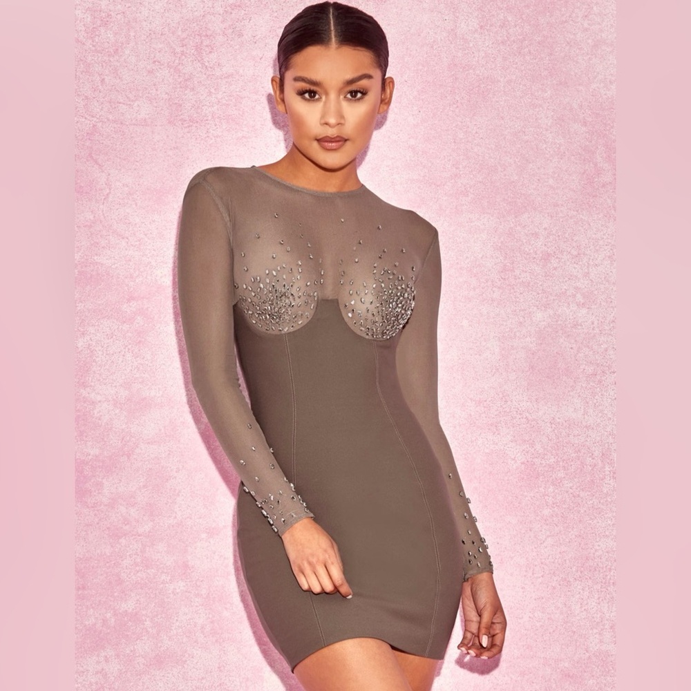 House of CB rhinestone dress